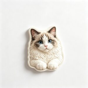 Custom 3D Relief Pet Fridge Magnet — Personalized Dog & Cat Portrait Magnet, Memorial Keepsake Gift