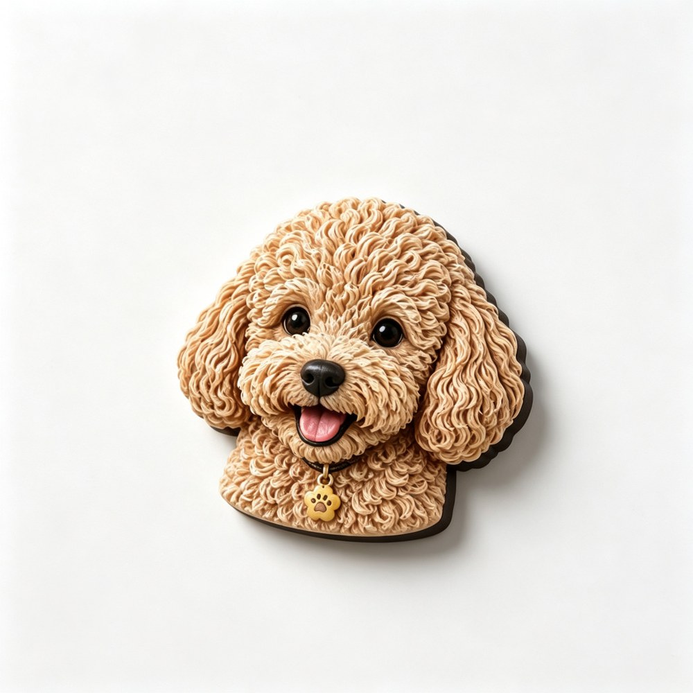 Custom 3D Relief Pet Fridge Magnet — Personalized Dog & Cat Portrait Magnet, Memorial Keepsake Gift